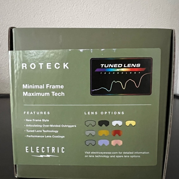 Electric Roteck Ski Goggles Fume Matte Stealth Grey Bird Fume - Picture 2 of 5